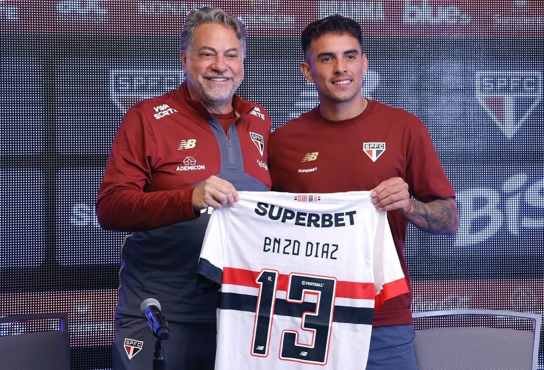 Enzo Díaz chegou com moral e já fez promessa no São Paulo