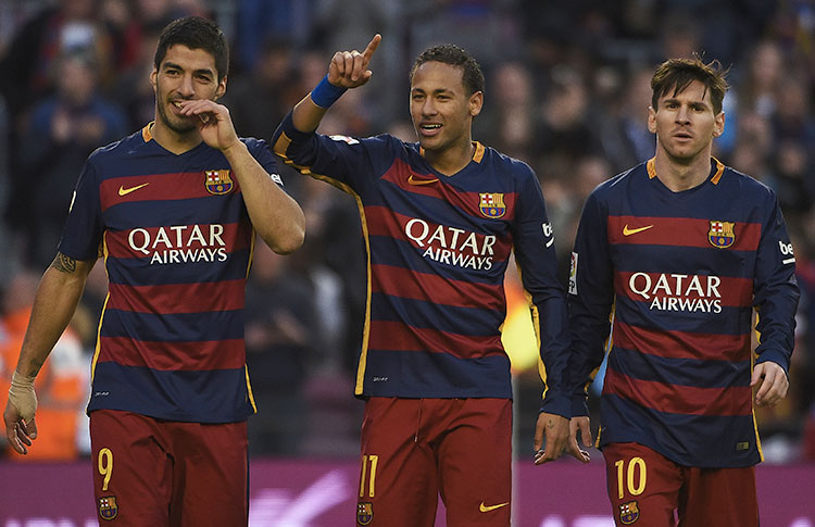 Neymar para o futebol mundial ao comentar retorno do trio MSN com Messi e Suárez